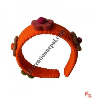 Felt flower head band