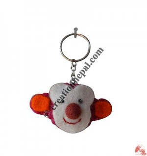 Young man design felt key ring