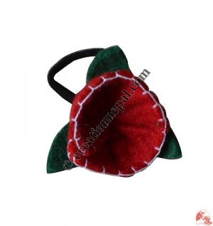 Crochet flower hairband