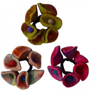 Colorful cone flower felt hairband