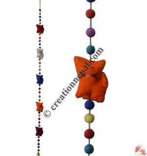 Felt beads-cats decorative hanging