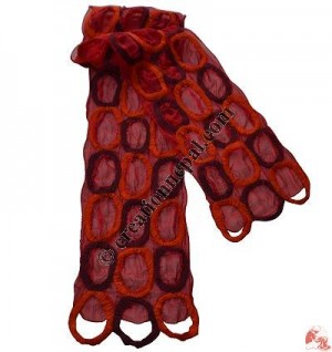 Felted rings scarf