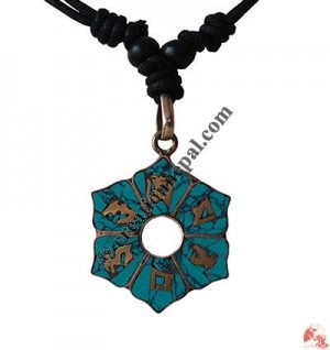 Centre hole Om mani Lotus pendant2