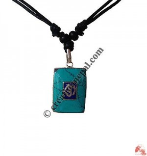 Saskrit OM rectangle pendant