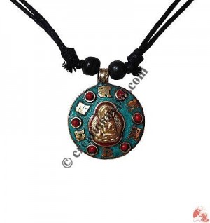 Buddha attach brass pendant1