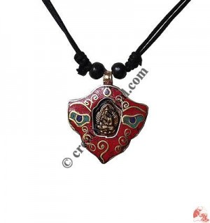 Buddha eye brass pendant1