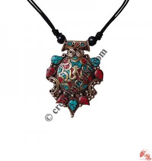 Turtle look brass pendant2