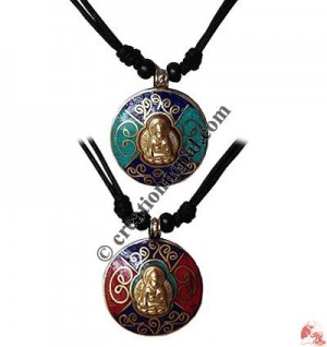 Buddha attach brass pendant2