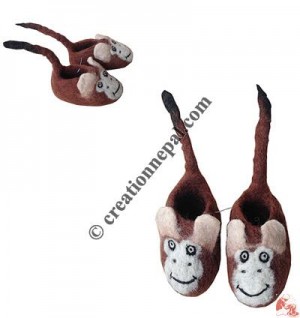 Chimp design baby shoes