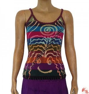 Rib multicolor stripes  tank top2