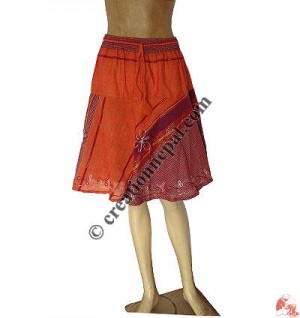 Jari cotton mini skirt