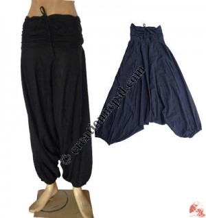 Cotton unique waist yoga trouser