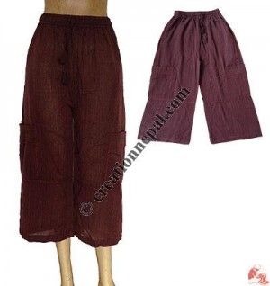 Parallel type 3-quarter trouser
