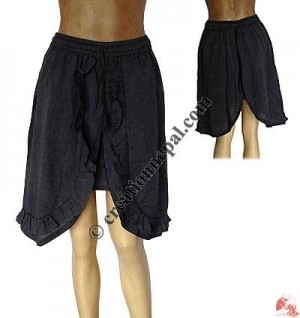 Khaddar cotton unique mini skirt