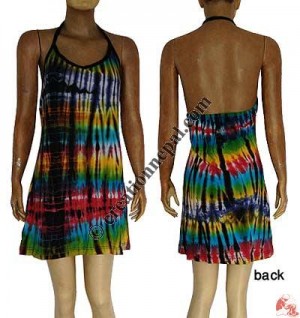 Sinkar tie-dye halter dress