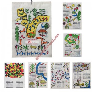 Nature handmade paper calendar