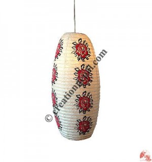 Lokta long cylinder lampshade