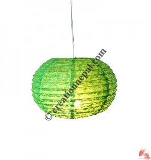 Globe shape Lokta paper lampshape3
