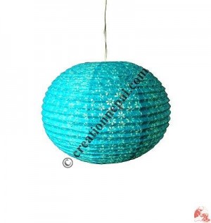 Globe shape Lokta paper lampshape4