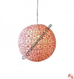 Globe shape Lokta paper lampshape5