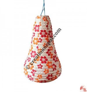 Cone shape Lokta paper lampshape2