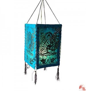 Buddha print 4-fold lampshade