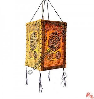 Mandala print 4-fold lampshade