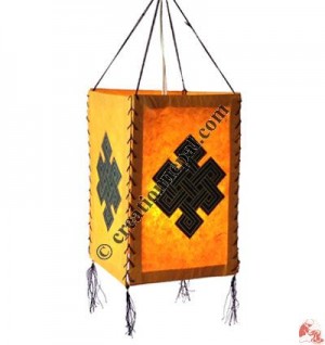 Endless knot 4-fold lampshade
