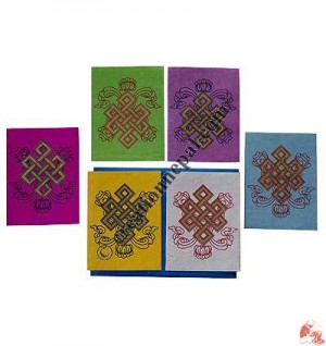Endless knot print cards set