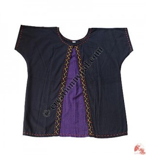 Cotton short sleeves loose top