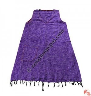Acrylic-cotton dress