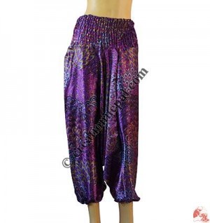 Satin 3 quarter Loose trouser