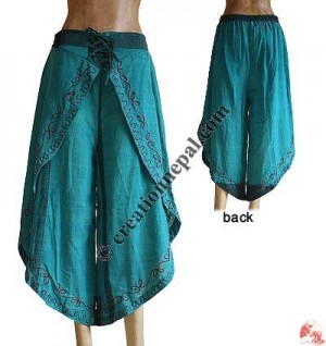 Sides open cotton trouser1
