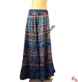 Flowers print skirt
