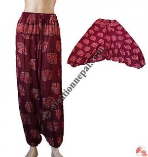 Elephants print Turkish trouser