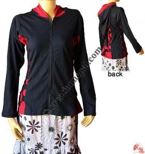 Side strings sweat jacket