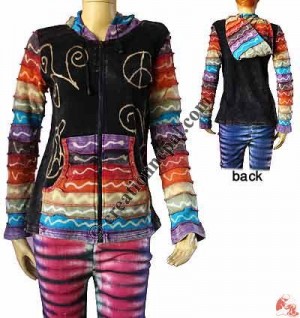 Stripes sleeves rib jacket 1