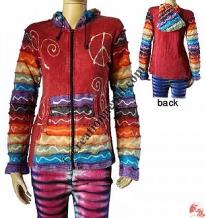 Stripes sleeves rib jacket 2
