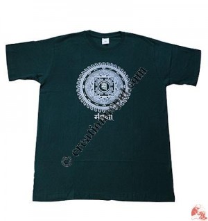Printed Om-Mandala t-shirt
