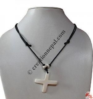 Letter X Bone Pendant