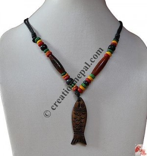 Fish Shaped bone pendant 1