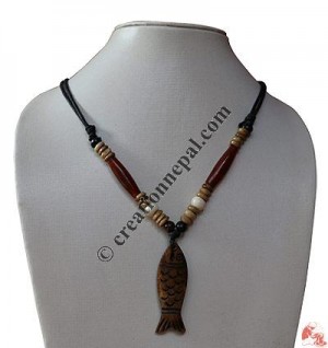 Fish Shaped bone pendant 2