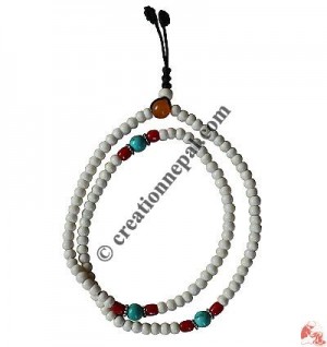 6 mm bone beads Mala 1