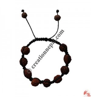 Rudraksha knotted wrist band