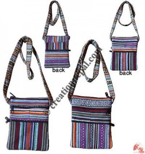2-zipper Gheri patch passport bag