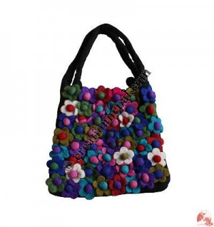 Flower decorated Felt kids Bag1