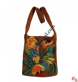 Needle-felt plant solid color Bag
