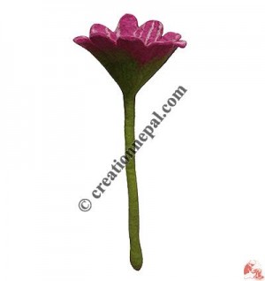 Single Stem Felt Tulip Flower