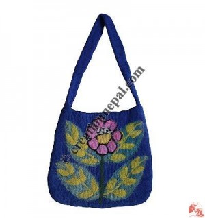 Needle-felt flower Bag