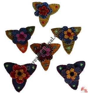 Star Shape Felt Brooch